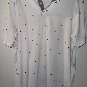 Nike Mens Nike Golf Drifit Print Polo Lg